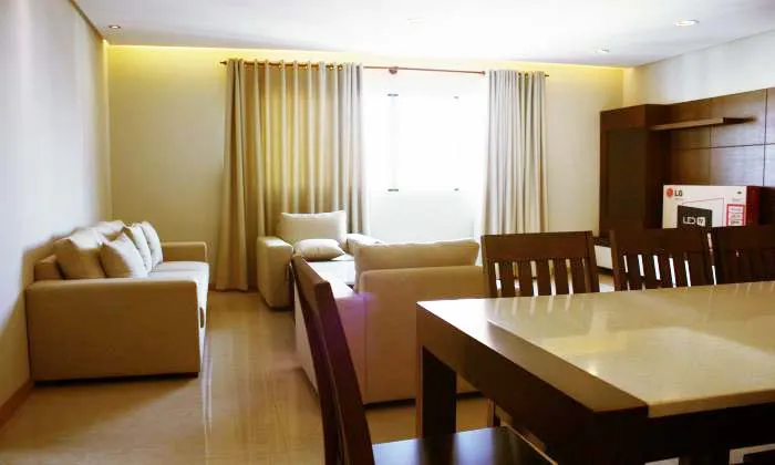 Good Size 3 Beds Serviced Apartment For Rent Phu Nhuan HCMC 125sqm 1,000 USD/month